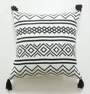 Cushion cover Tassel Geometric