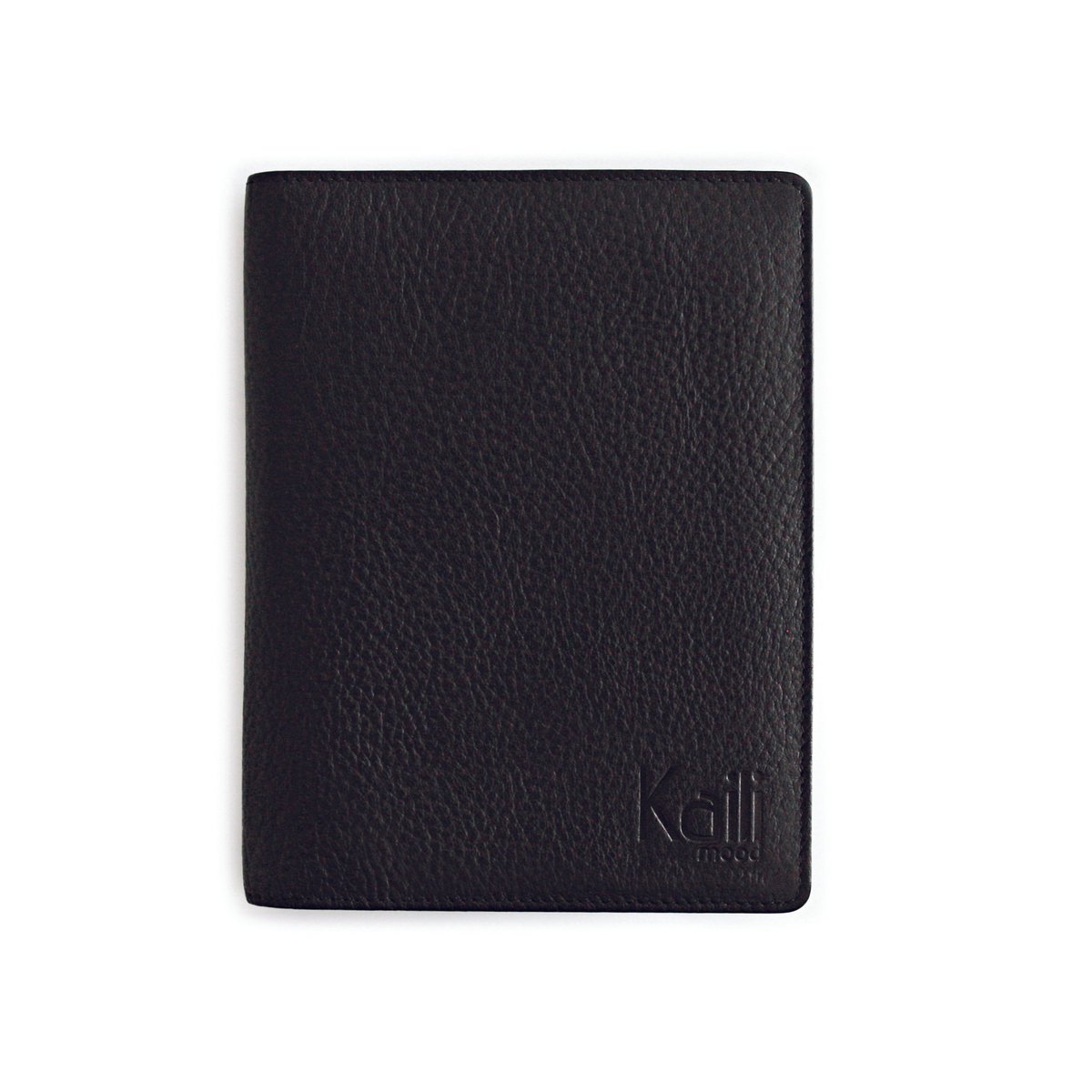 K0008AB | Porte-billet en cuir véritable pleine fleur, grain dollar. Mini fentes internes et passant pour stylo. Couleur noir Dimensions : 12 x 16 x 1 cm Conditionnement : sachet Tnt