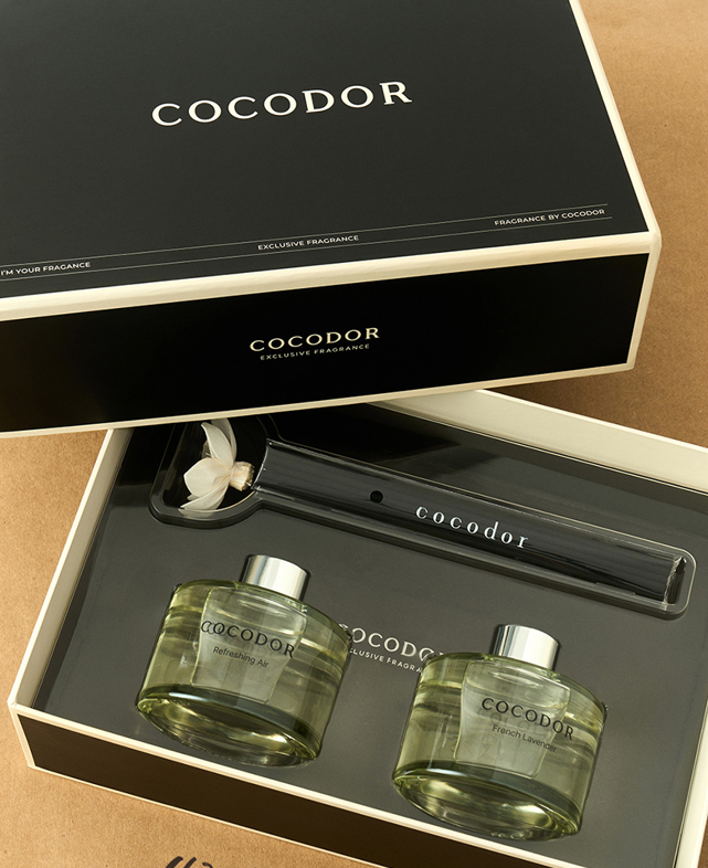 Cocodor gavesæt | 2 diffusorer: Black Edition Diffuser 200ml + White Flower 200ml
