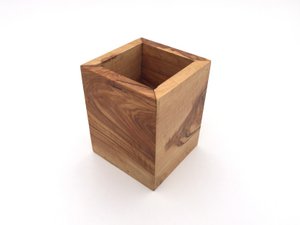 Mok vierkant van olijfhout