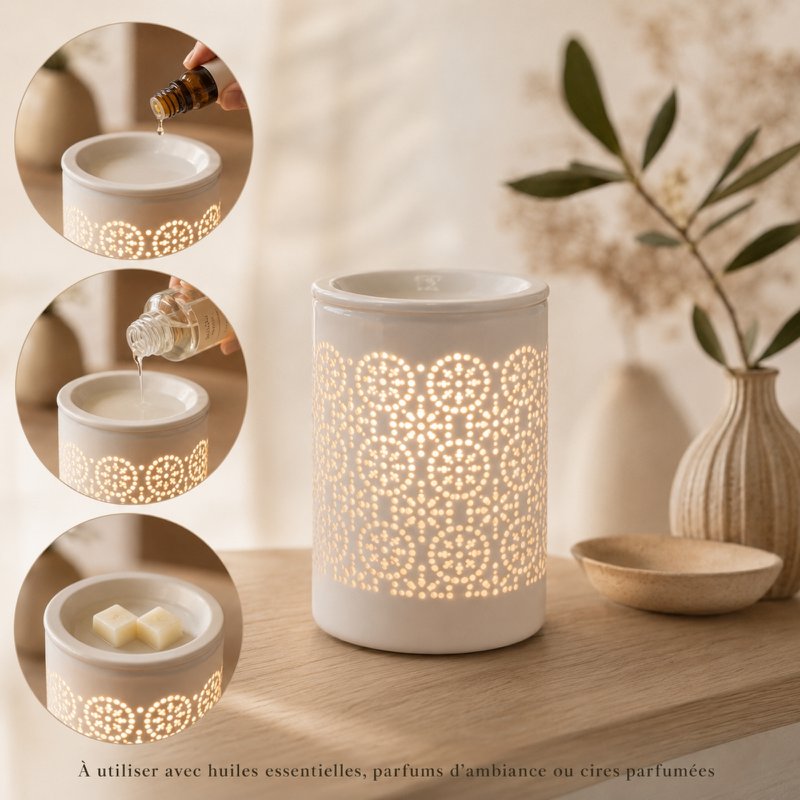 Soft Heat Diffuser – Calorya n°4 – Lampe og diffusion – Duftende voks, dufte og æteriske olier – Keramik – Dekorativ idé