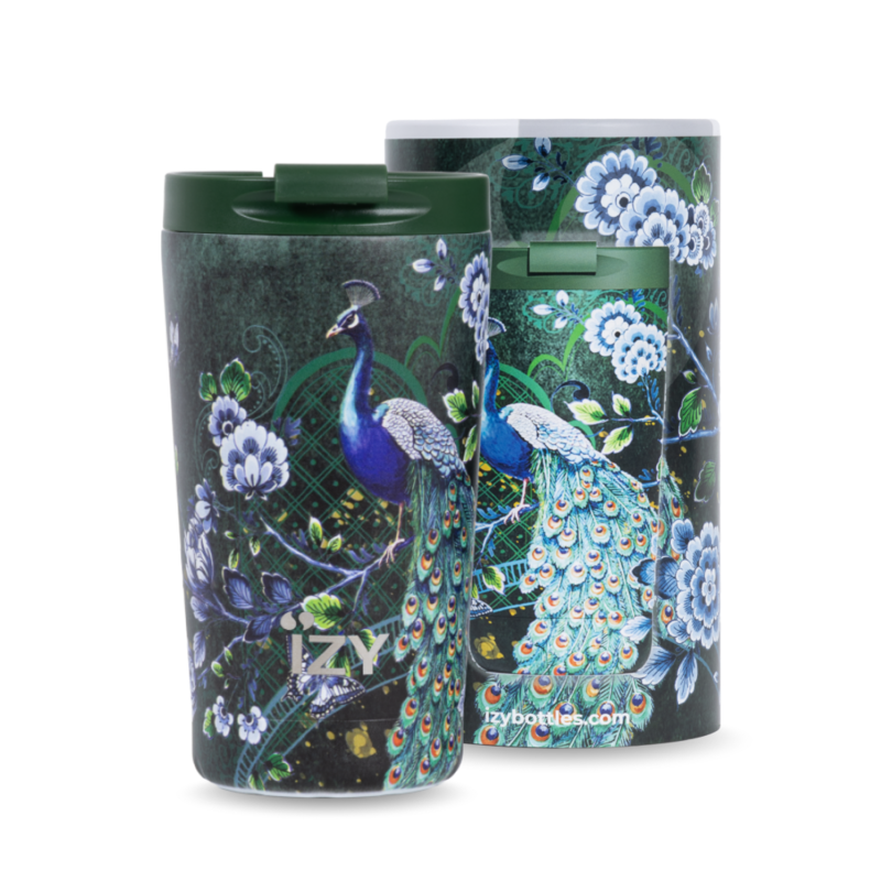 Tazas Izy Thermos - Majestic Green 2.0 - 350 ml de taza de café aislada para llevar