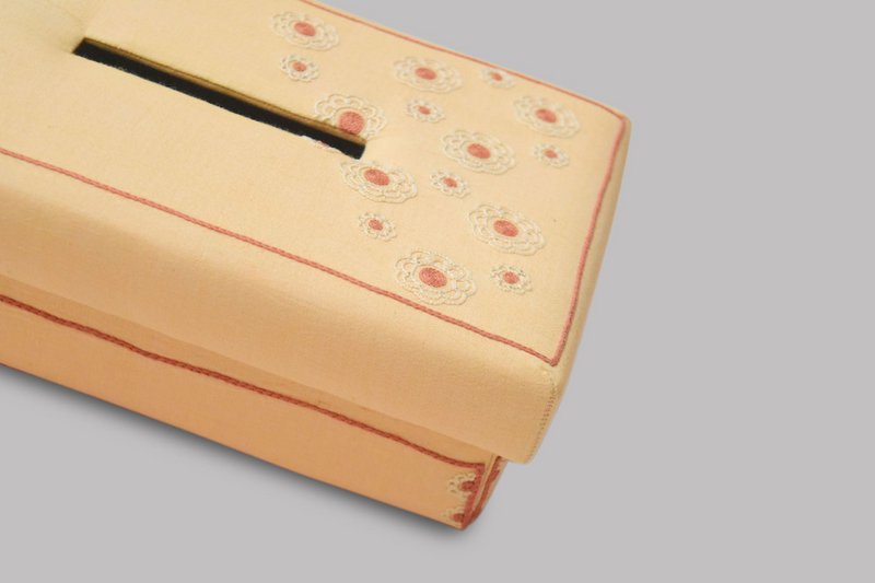 Tissue Box Cover | Vævet bomuld japansk gul | 24x14 cm