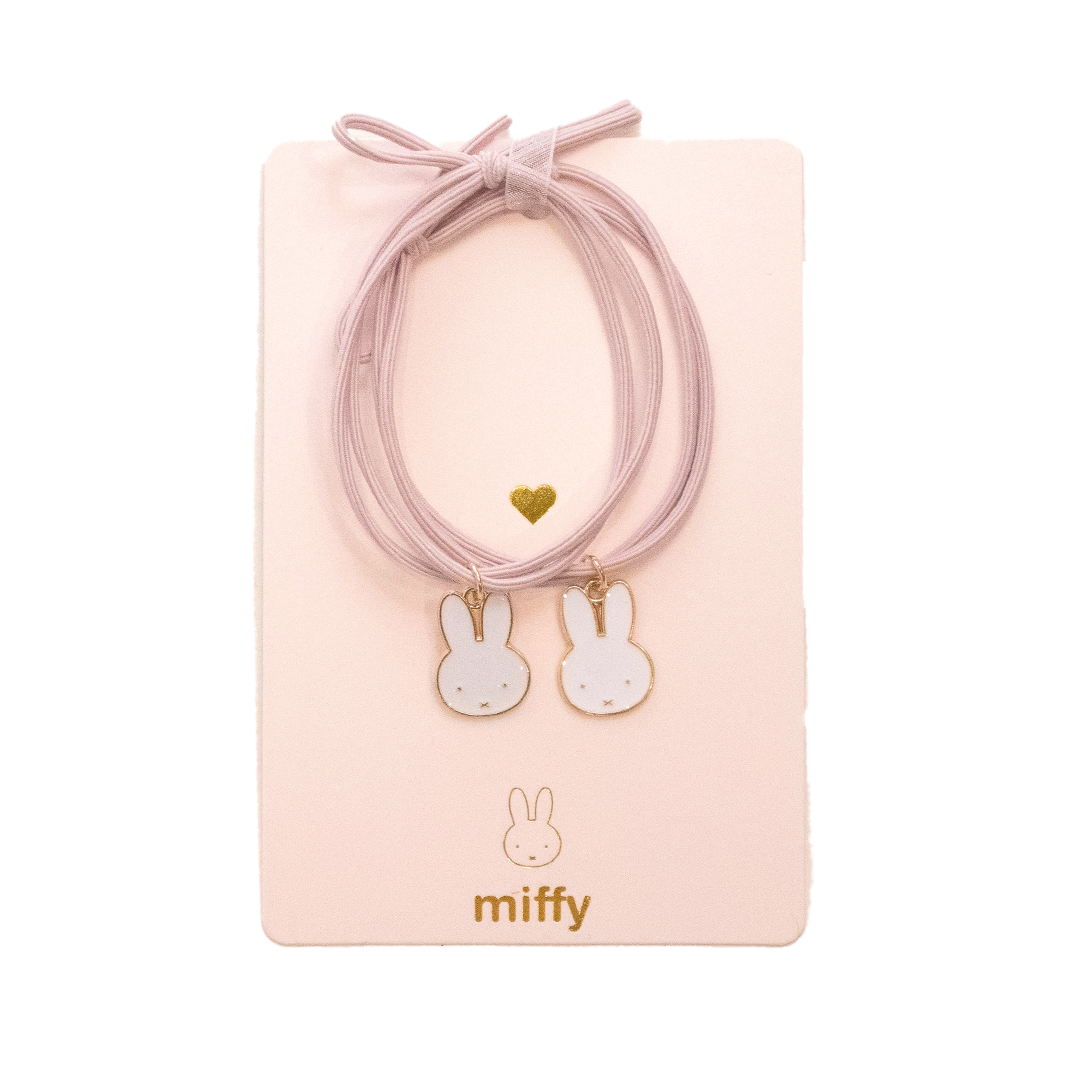 Duo af elastisk hår I armbånd til at dele Miffy