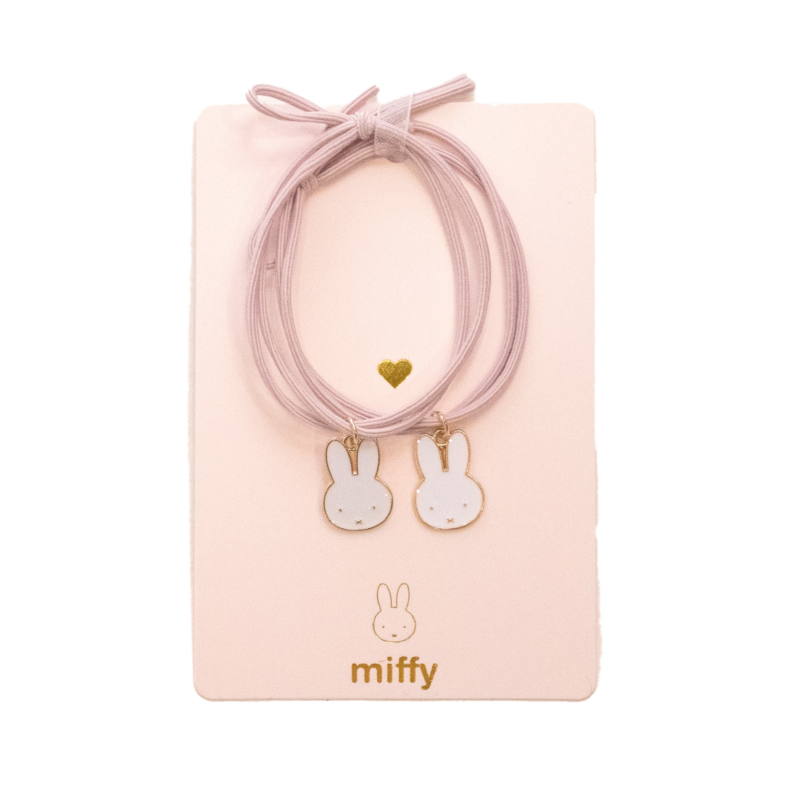 Duo af elastisk hår I armbånd til at dele Miffy