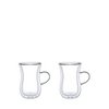 Tasses à thé double paroi avec anse - lot de 2