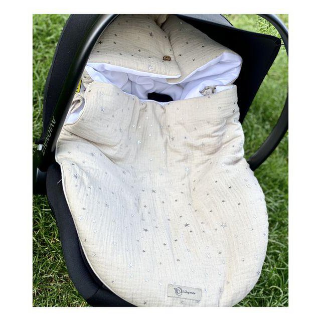 Bio-Baby-Fußsack aus Musselin, Öko-Tex, Gots-zertifiziert: Kinderwagen- und Autositz-Schlafsack