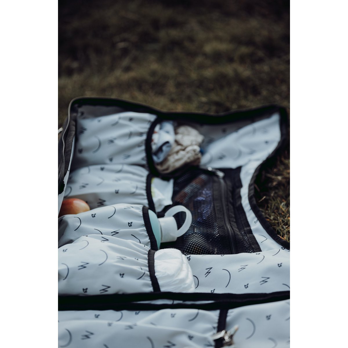 Gray ♻️ Recycled Polyester Diaper Bag