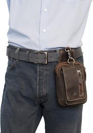 Belt bag light brown buffalo leather belt bag leather fanny pack festival bag light brown