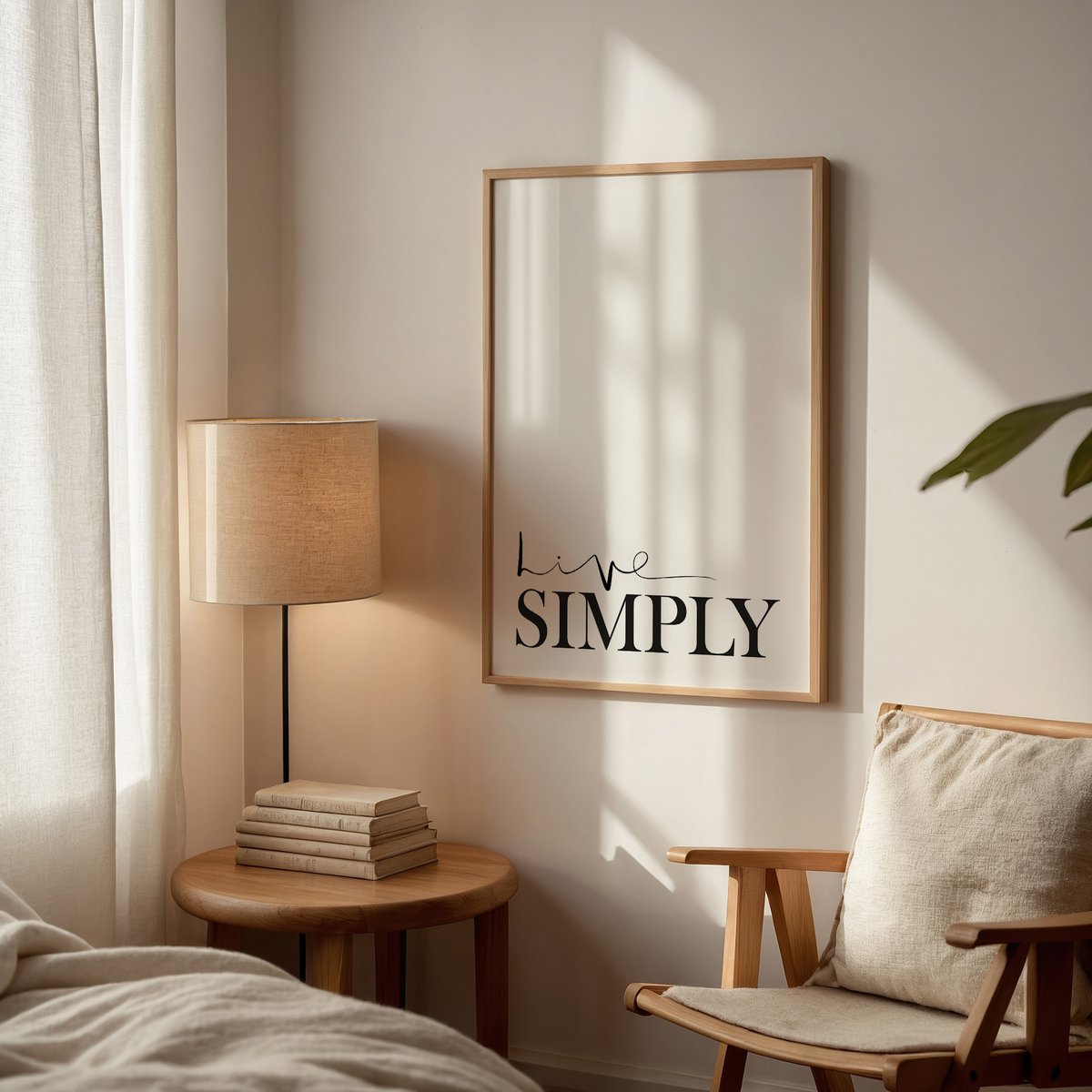 Poster: Live simply