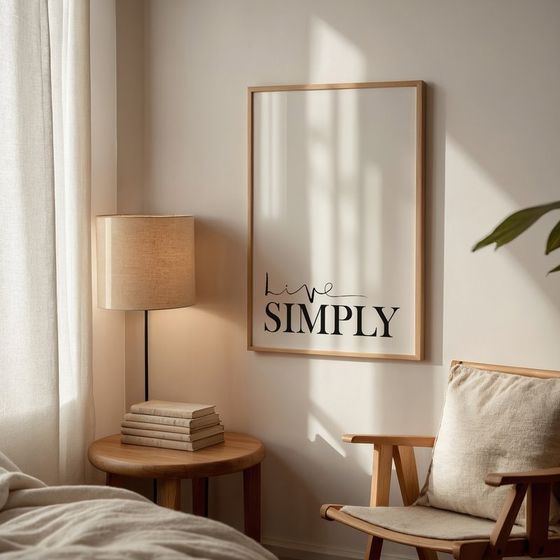 Poster: Live simply