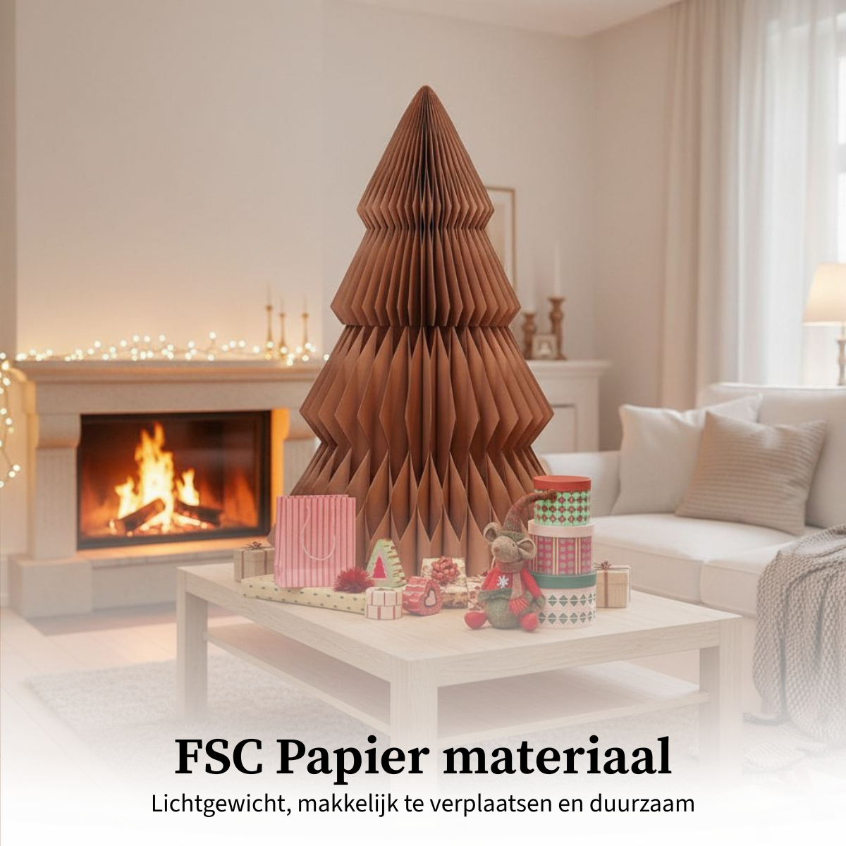 Árbol de Navidad decorativo Marrón