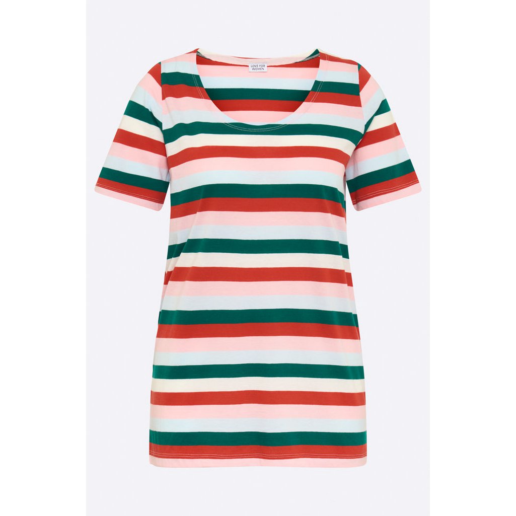 Balthasar T-shirt in multistripe for women