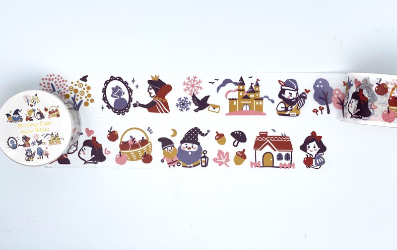 Snehvide afdækningstape / Washi Tape