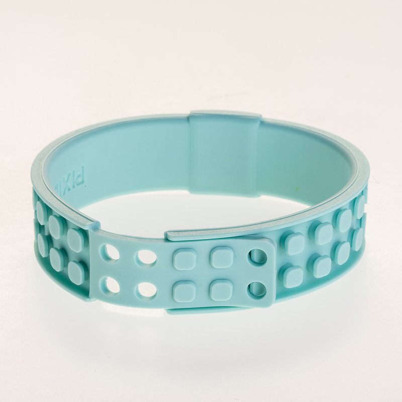 PIXIE CREW Multipixel Bracelet with cute kawaii motifs, turquoise