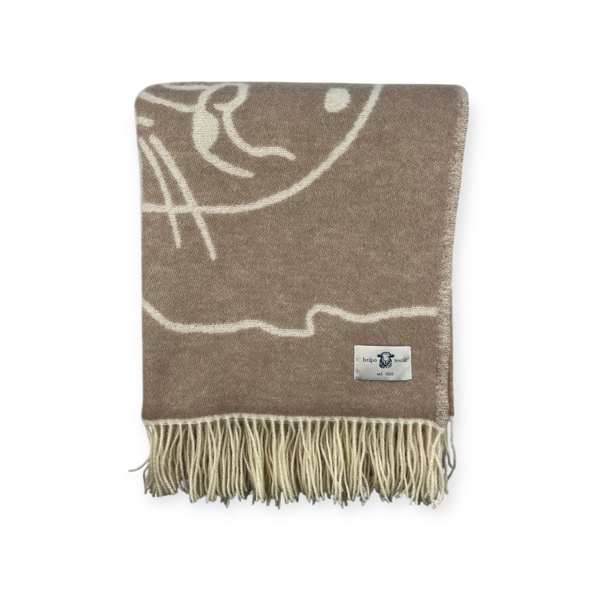 Plaid de chat ludique - 100% nz laine