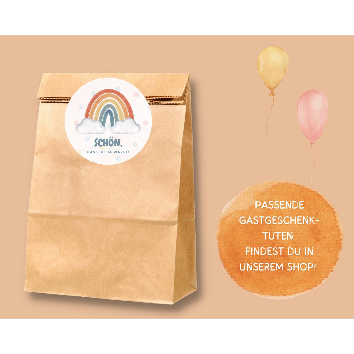 Rainbow invitation card children's birthday girl or invitation for baptism, communion, confirmation or youth consecration to fill in the envelope