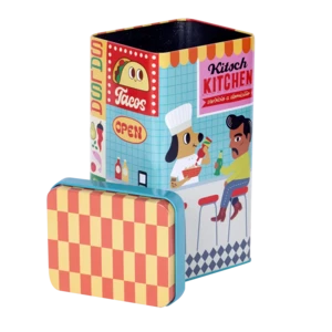 Kitsch Kitchen rechteckige Dose The Restaurant the chef 11x20cm