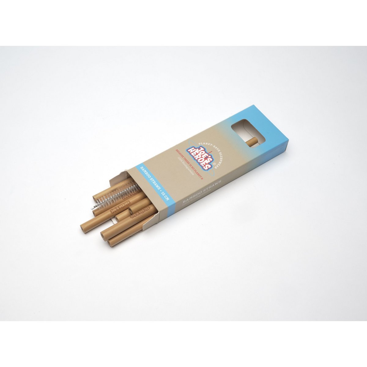 Bamboo Straws 10 pieces 15 cm