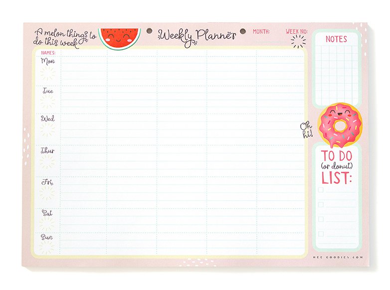 Weekly planner Child A4 Kawaii // Family planner Family planner