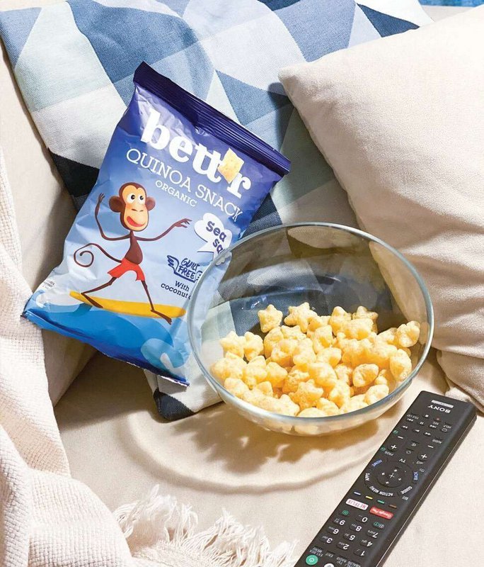 Quinoa Snacks Sea Salt, organic, Bett'r, 50g