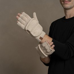 Men's Convertible Gloves Knitted Merino