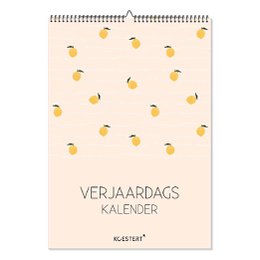 Calendario de cumpleaños color pop | A4