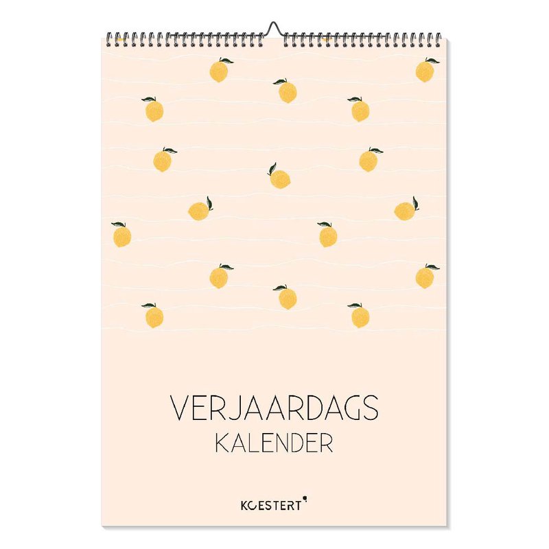 Verjaardagskalender | color pop | A4