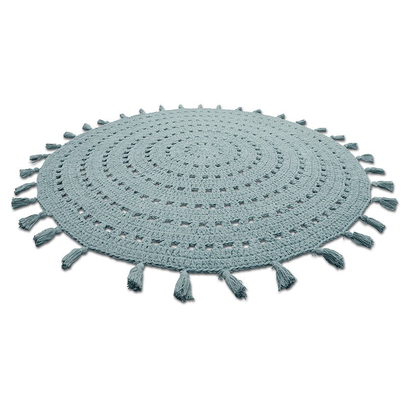 NILA VERT PALE crochet children's rug