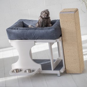 ALKSNIS – one level Cat house with feeding spot included