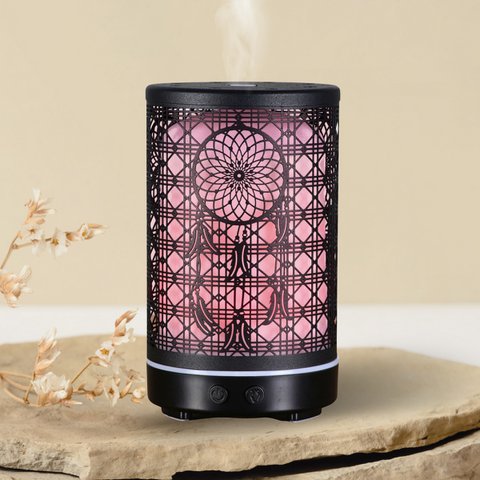 Ultrasonic Diffuser - Siena – Diffusion of Essential Oils with Remote Control – Metal – Original Gift Idea