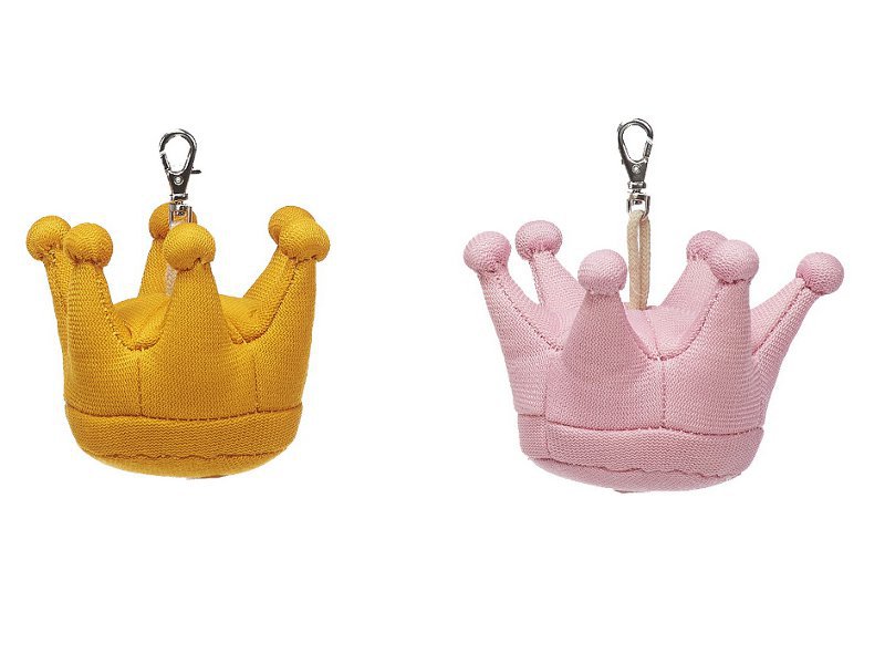 Key trailer crown made of plush, Ø 6x6cm