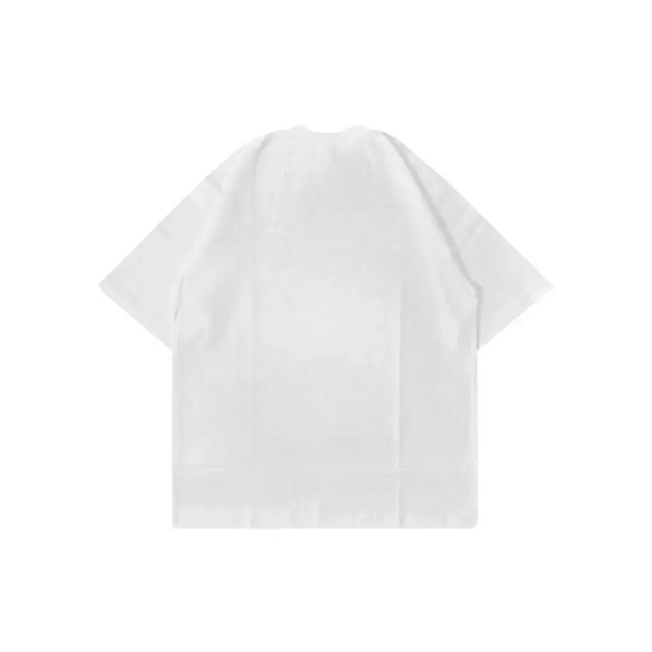 T-Shirt Raw Bianca 200gr Oversize Cotone Made in Italy