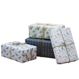 GIFTWRAPPING PAPER - BLOOMING SPRING - RECYCLE 4 SHEETS