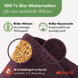Bio-Körnerkissen für die Mikrowelle, Wärmekissen ideal für den Bauch, Teddy