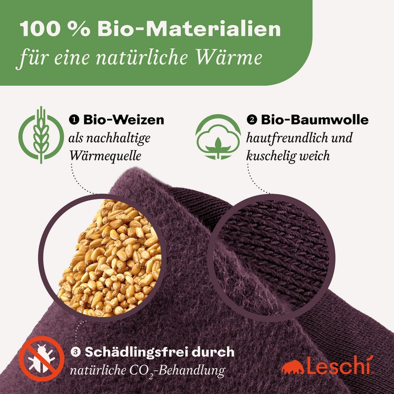 Bio-Körnerkissen für die Mikrowelle, Wärmekissen ideal für den Bauch, Teddy