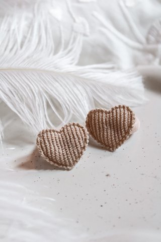Gummibänder | Kuschelherzen - Beige