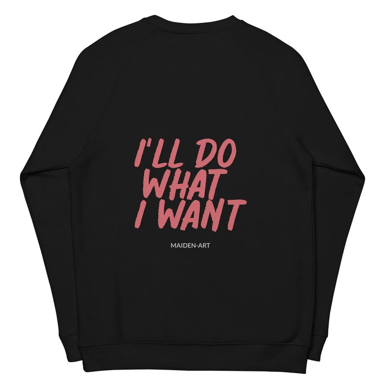 Rebel Girl Unisex Bio-Raglan-Sweatshirt Bio-Kleidung mit STICKEREI