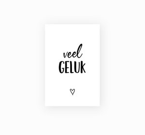 Minikaartje - Veel geluk