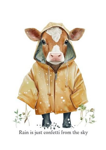 Sustainable card - Rain