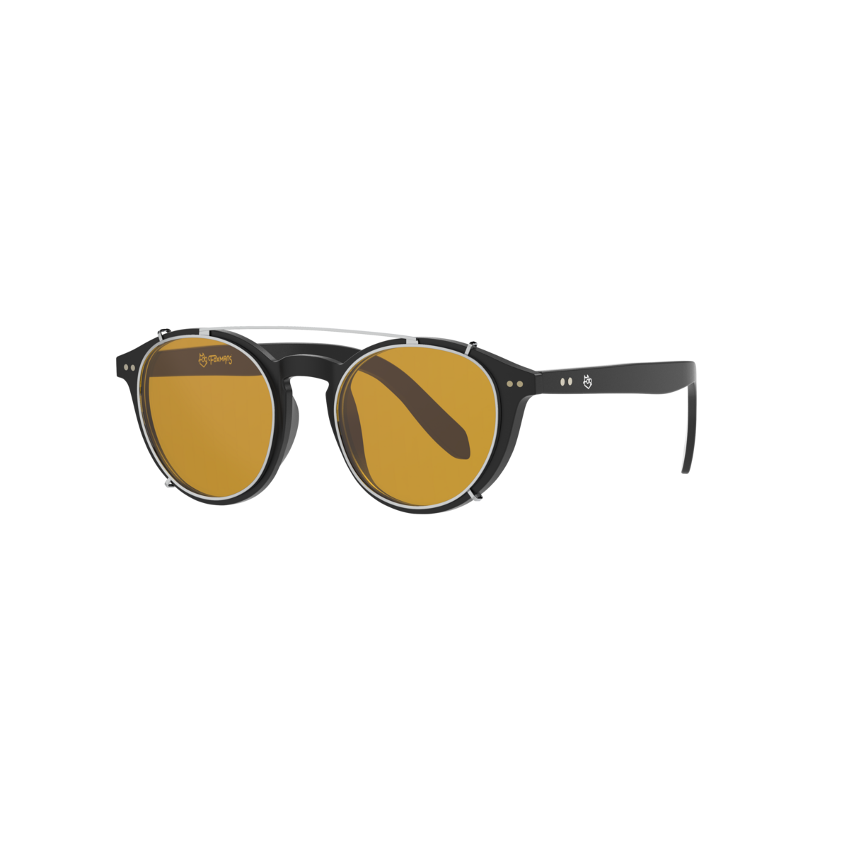 Lennon Blue Light Glasses - Everyday Lens met Heavy Duty Clip-on (zwart frame)