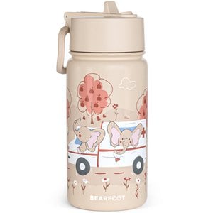 Thermo kinderdrinkfles RVS - ambulance bruin