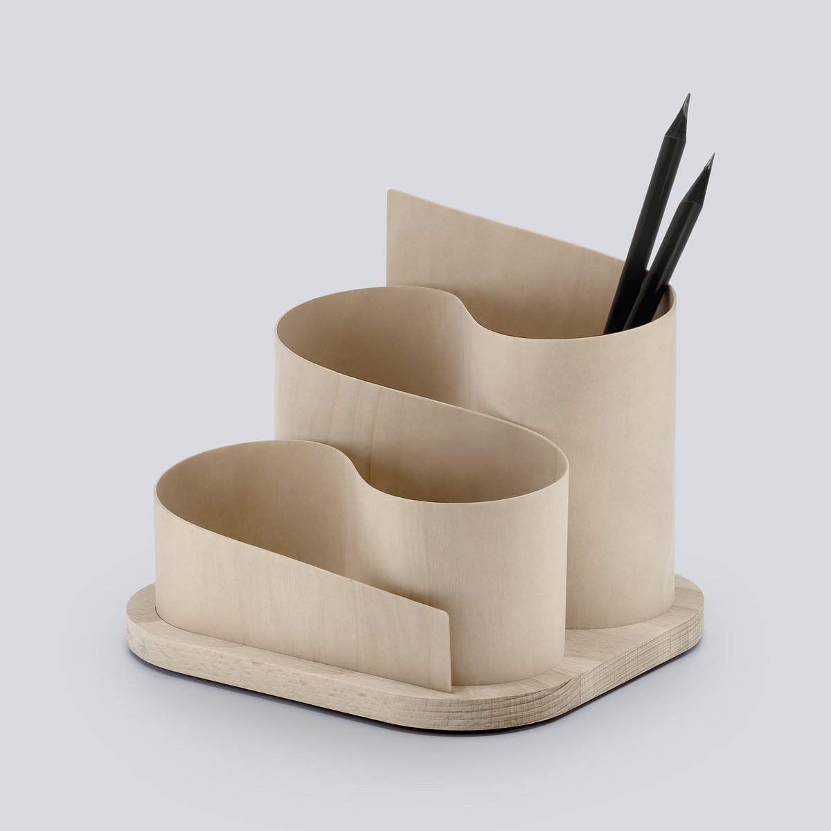 Squiggle - Wooden desk organizer