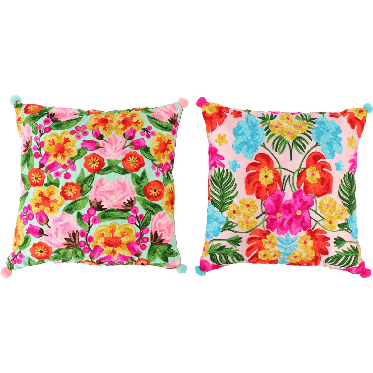 CUSHION CASES FLORA 40X40 2 PIECE SET (HOFF7792)