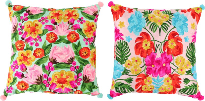 CUSHION CASES FLORA 40X40 2 PIECE SET (HOFF7792)