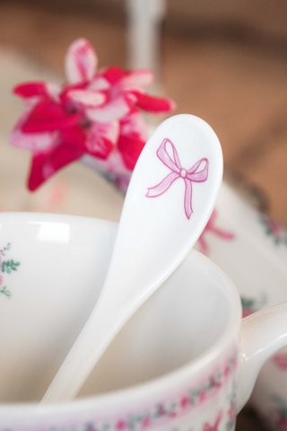 Porcelain spoon Ribbon 13,5 cm Isabelle Rose