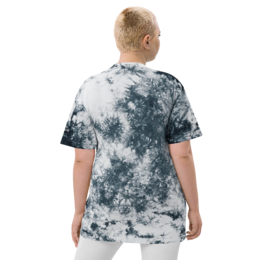 Camiseta oversize con estampado tie-dye