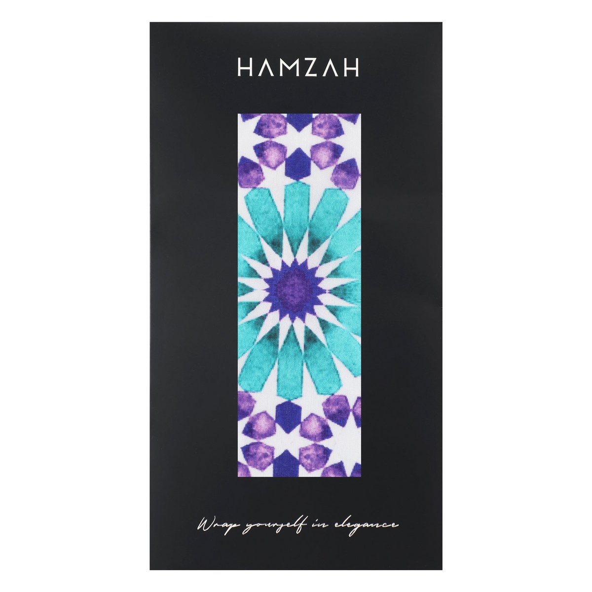Purple and Turquoise Silk Scarf Layla