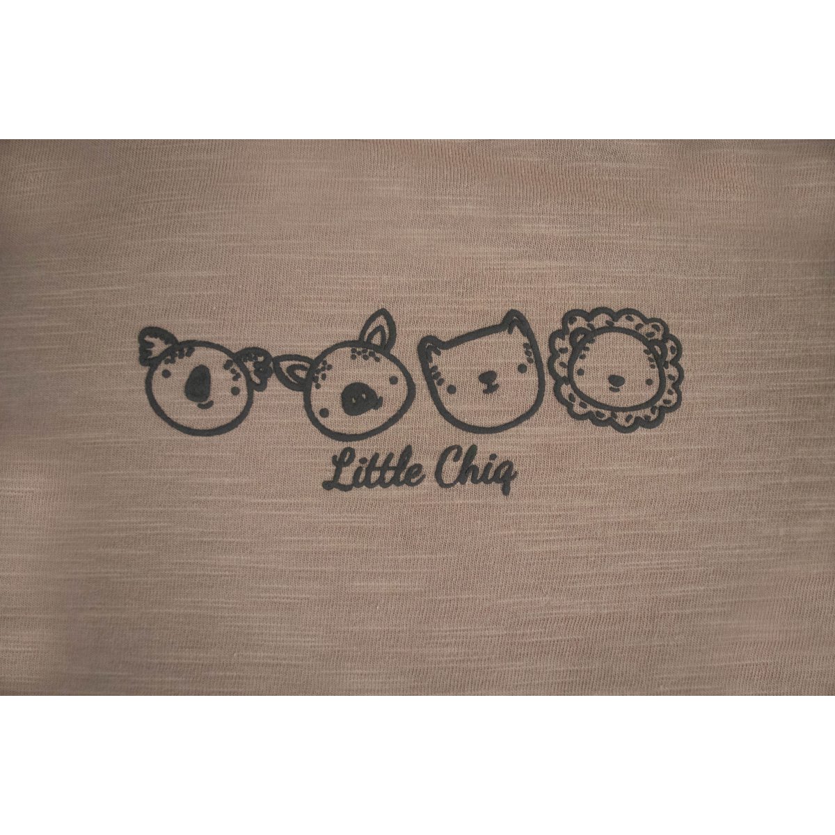 Little Chiq Baby Longsleeve beige animal print