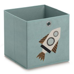 Storage box "Rocket", fleece, petrol